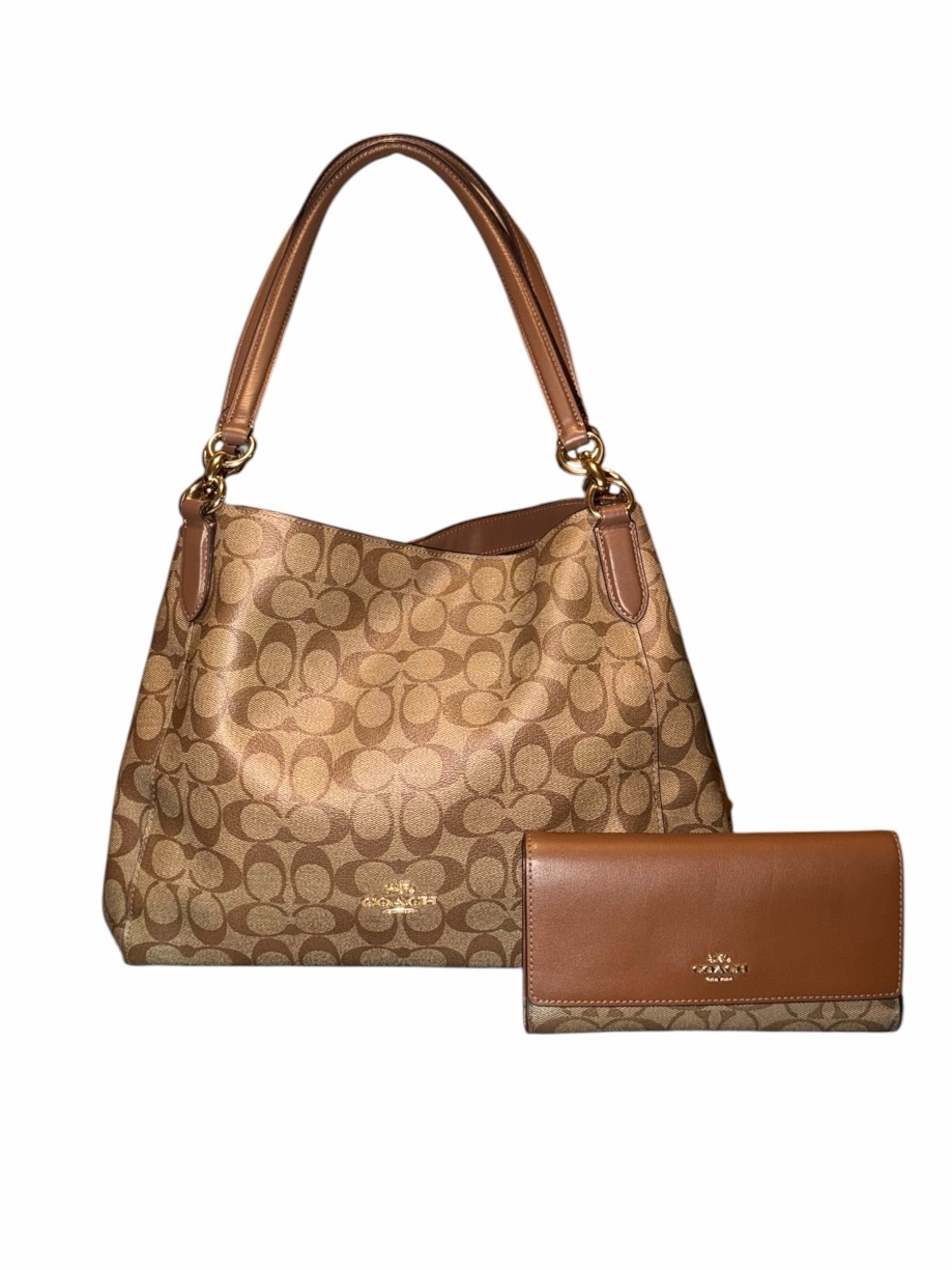 Coach Hallie Shoulder Bag W/ Matching Wallet
